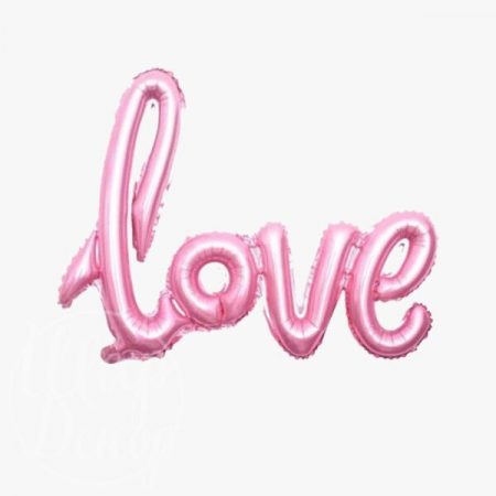 Шар Love розовый