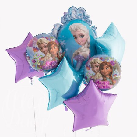Букет шаров с гелием Эльза и Анна Холодное сердце