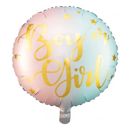 Шар воздушный круглый Boy or girl?