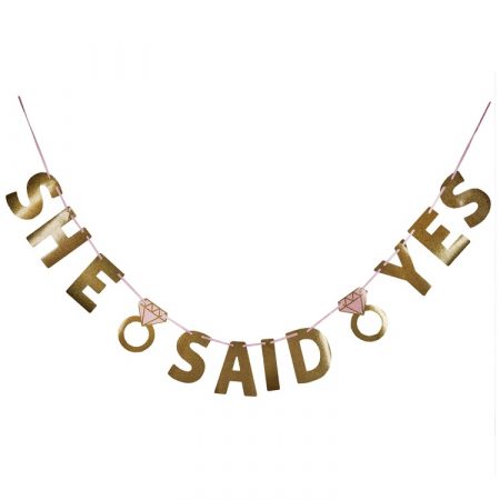 Гирлянда на девичник She said yes 360 см